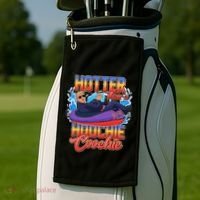 Trump Hotter Than A Hoochie Coochie Funny Golf Towel thumb 2