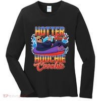 Trump Hotter Than A Hoochie Coochie Funny Women's Long Sleeve Shirt thumb 0