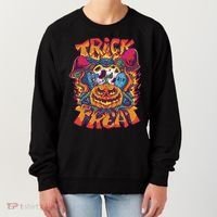 Trippy Halloween Trick Or Treat Women's Sweatshirt thumb 0