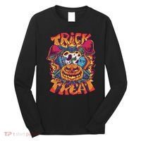 Trippy Halloween Trick Or Treat Long Sleeve Shirt thumb 0