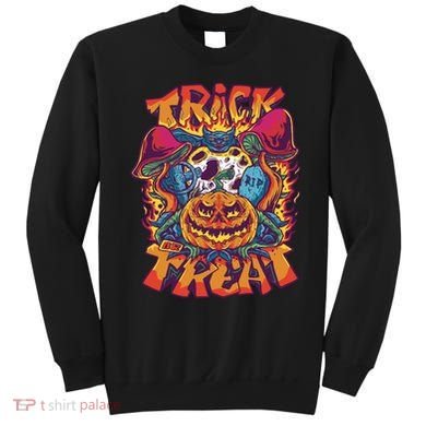 Trippy Halloween Trick Or Treat Sweatshirt