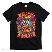 Trippy Halloween Trick Or Treat T-Shirt thumb 0
