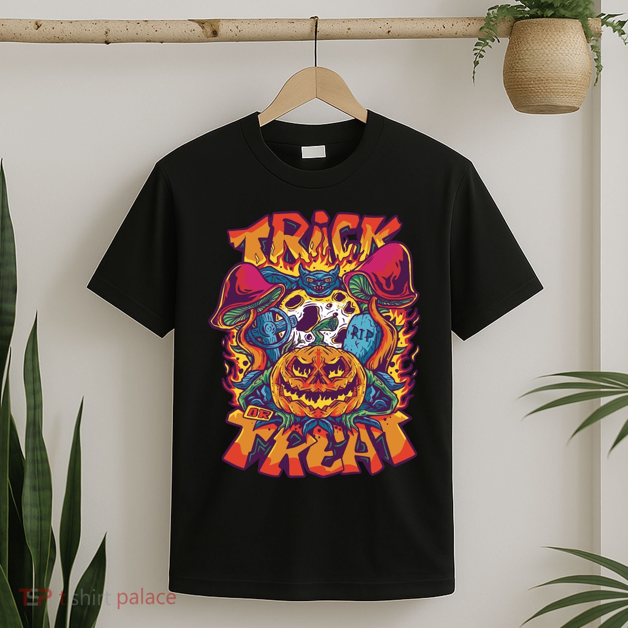 Trippy Halloween Trick Or Treat T-Shirt