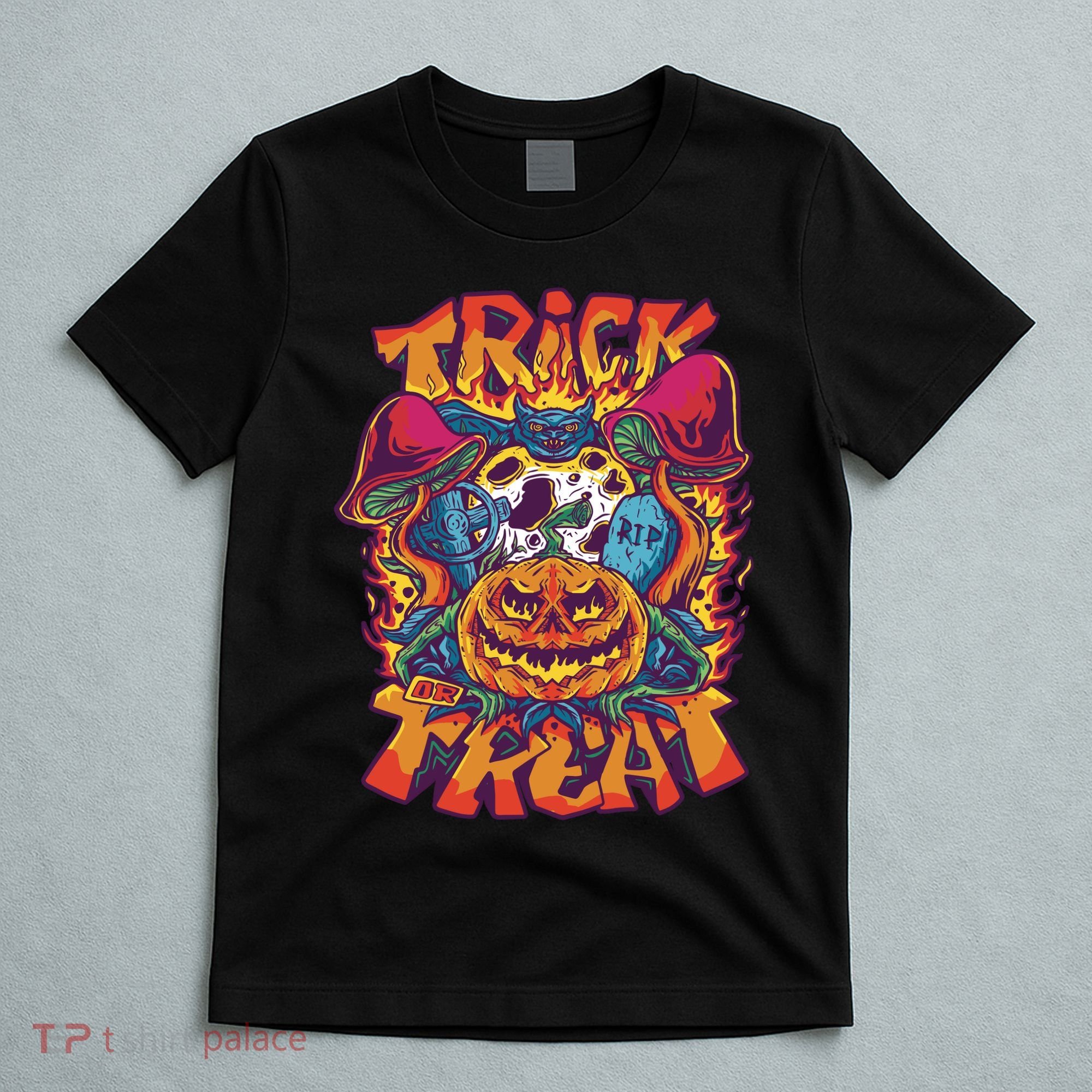 Trippy Halloween Trick Or Treat T-Shirt