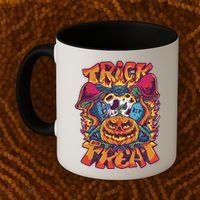 Trippy Halloween Trick Or Treat Coffee Mug thumb 2