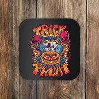 Trippy Halloween Trick Or Treat Coaster thumb 0