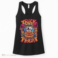 Trippy Halloween Trick Or Treat Women's Tank Top thumb 0