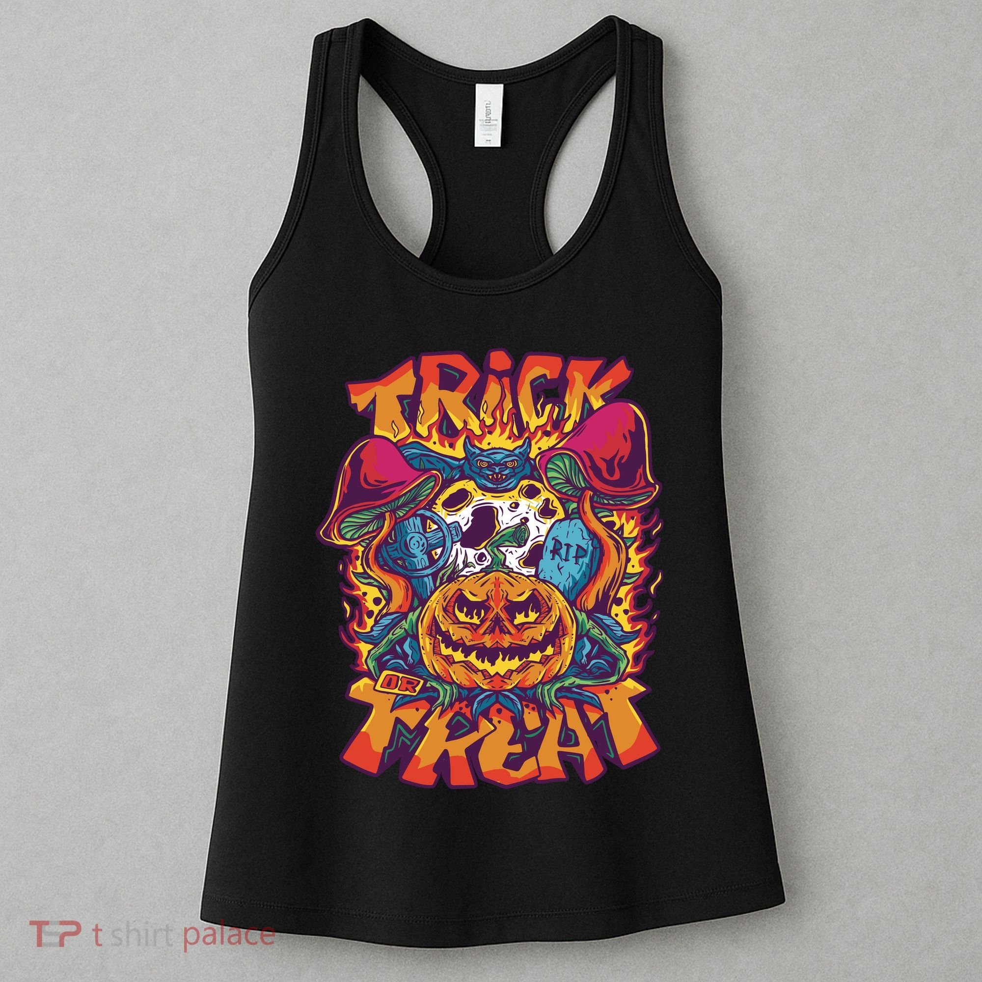 Trippy Halloween Trick Or Treat Women's Tank Top