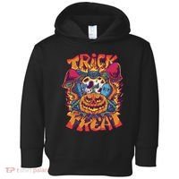 Trippy Halloween Trick Or Treat Toddler Hoodie thumb 0