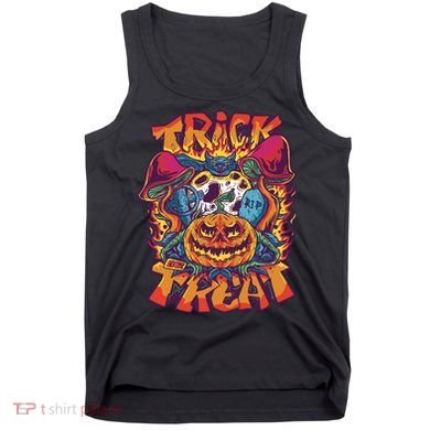 Trippy Halloween Trick Or Treat Tank Top