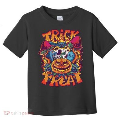 Trippy Halloween Trick Or Treat Toddler T-Shirt