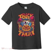 Trippy Halloween Trick Or Treat Toddler T-Shirt thumb 0