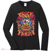 Trippy Halloween Trick Or Treat Women's Long Sleeve Shirt thumb 0