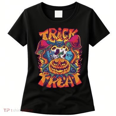 Trippy Halloween Trick Or Treat Women's T-Shirt
