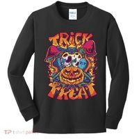 Trippy Halloween Trick Or Treat Kids Long Sleeve Shirt thumb 0