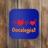 Thanksgiving Heartbeat Turkey Oncologist Doctor Medical Cute Gift Coaster thumb 0