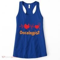 Thanksgiving Heartbeat Turkey Oncologist Doctor Medical Cute Gift Women's Tank Top thumb 0