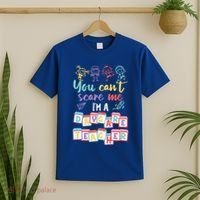 Tiny Hu Tamer You CanT Scare Me IM A Daycare Teacher Gift T-Shirt thumb 2