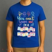 Tiny Hu Tamer You CanT Scare Me IM A Daycare Teacher Gift T-Shirt thumb 3