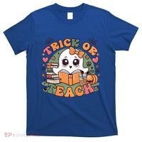 Teacher Halloween Trick Or Teach Cute Ghost Coffee Pumpkins Gift T-Shirt thumb 0