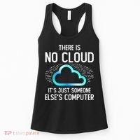 Tech Humor There Is No Cloud, Just Someone Else's Computer Women's Tank Top thumb 0