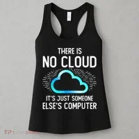 Tech Humor There Is No Cloud, Just Someone Else's Computer Women's Tank Top thumb 3