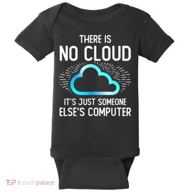 Tech Humor There Is No Cloud, Just Someone Else's Computer Baby Bodysuit