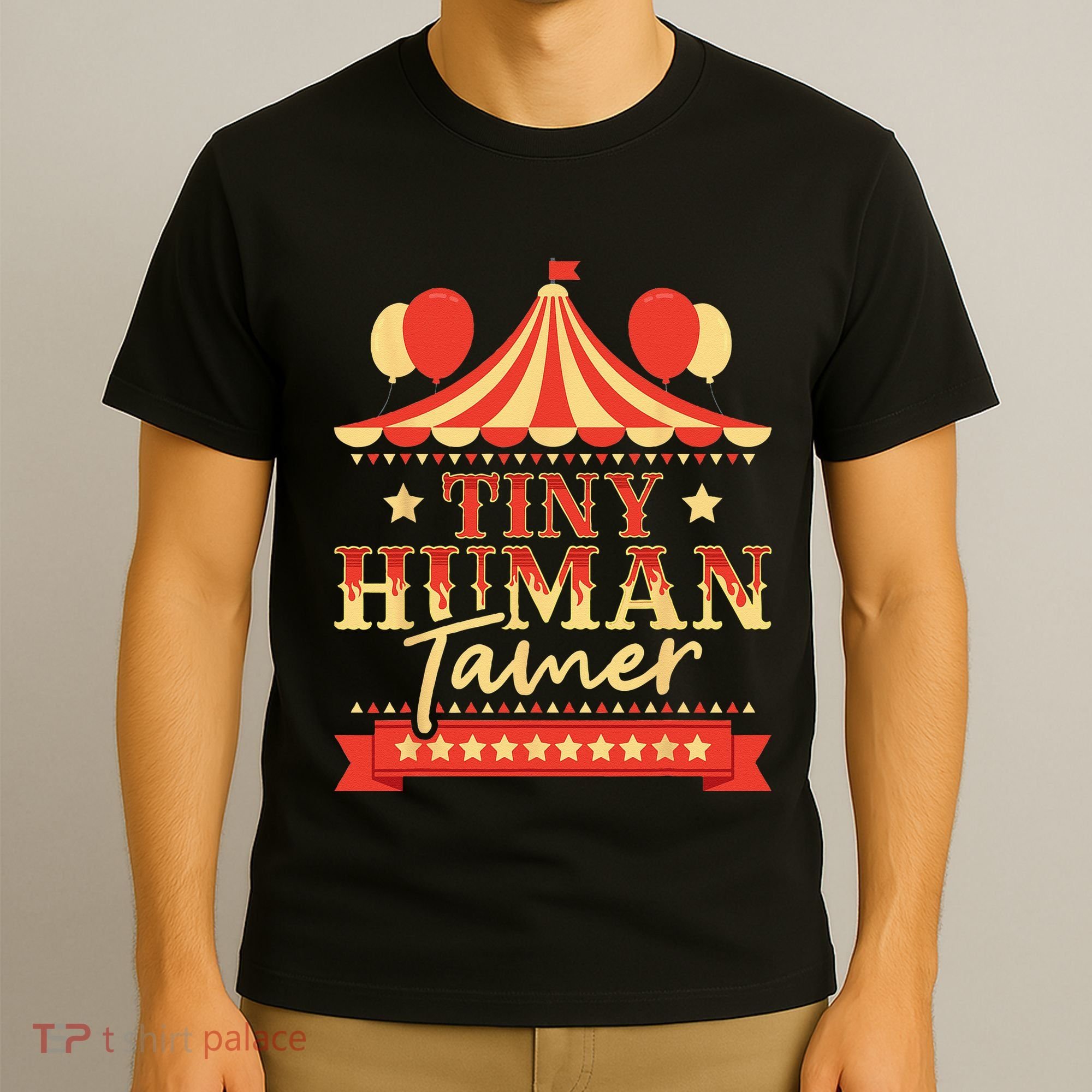 Tiny Human Tamer Circus Birthday Party Circus Costume T-Shirt