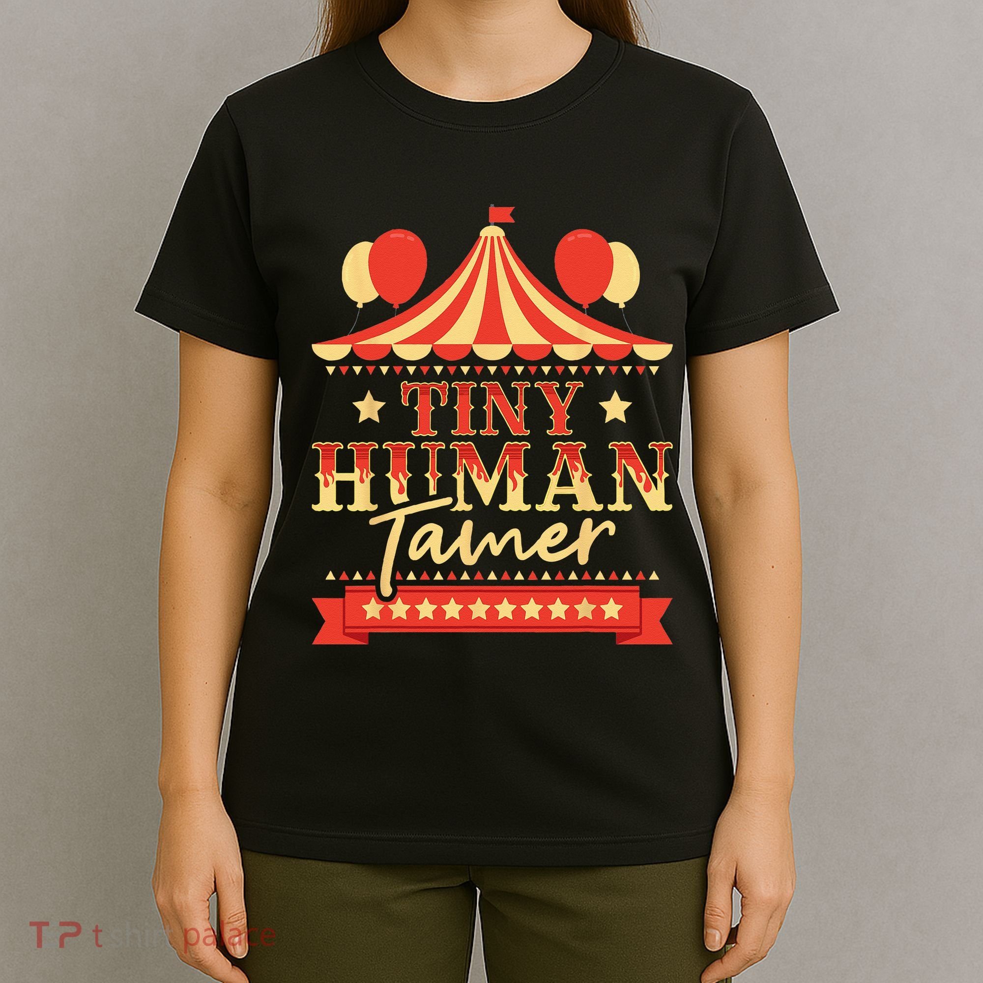 Tiny Human Tamer Circus Birthday Party Circus Costume T-Shirt