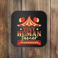 Tiny Human Tamer Circus Birthday Party Circus Costume Coaster thumb 0