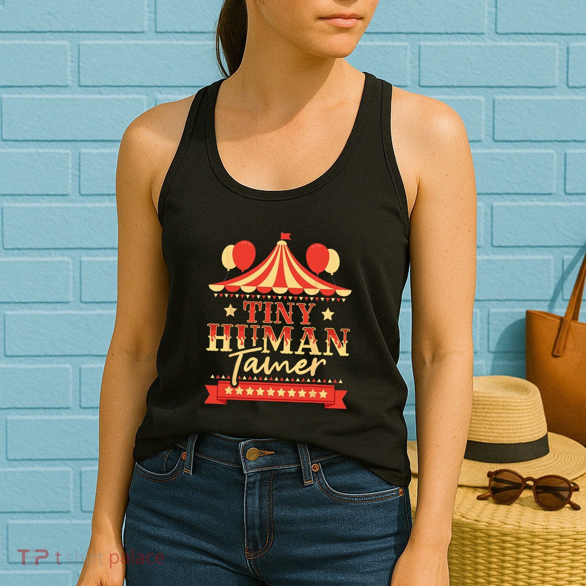 Tiny Human Tamer Circus Birthday Party Circus Costume Women's Tank Top