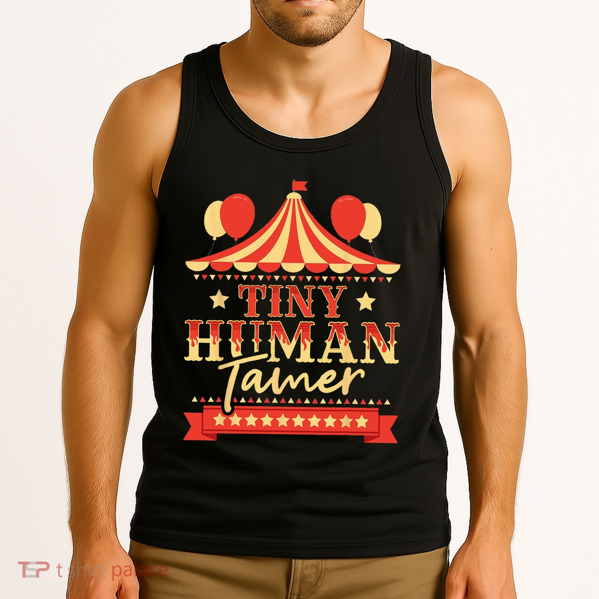 Tiny Human Tamer Circus Birthday Party Circus Costume Tank Top