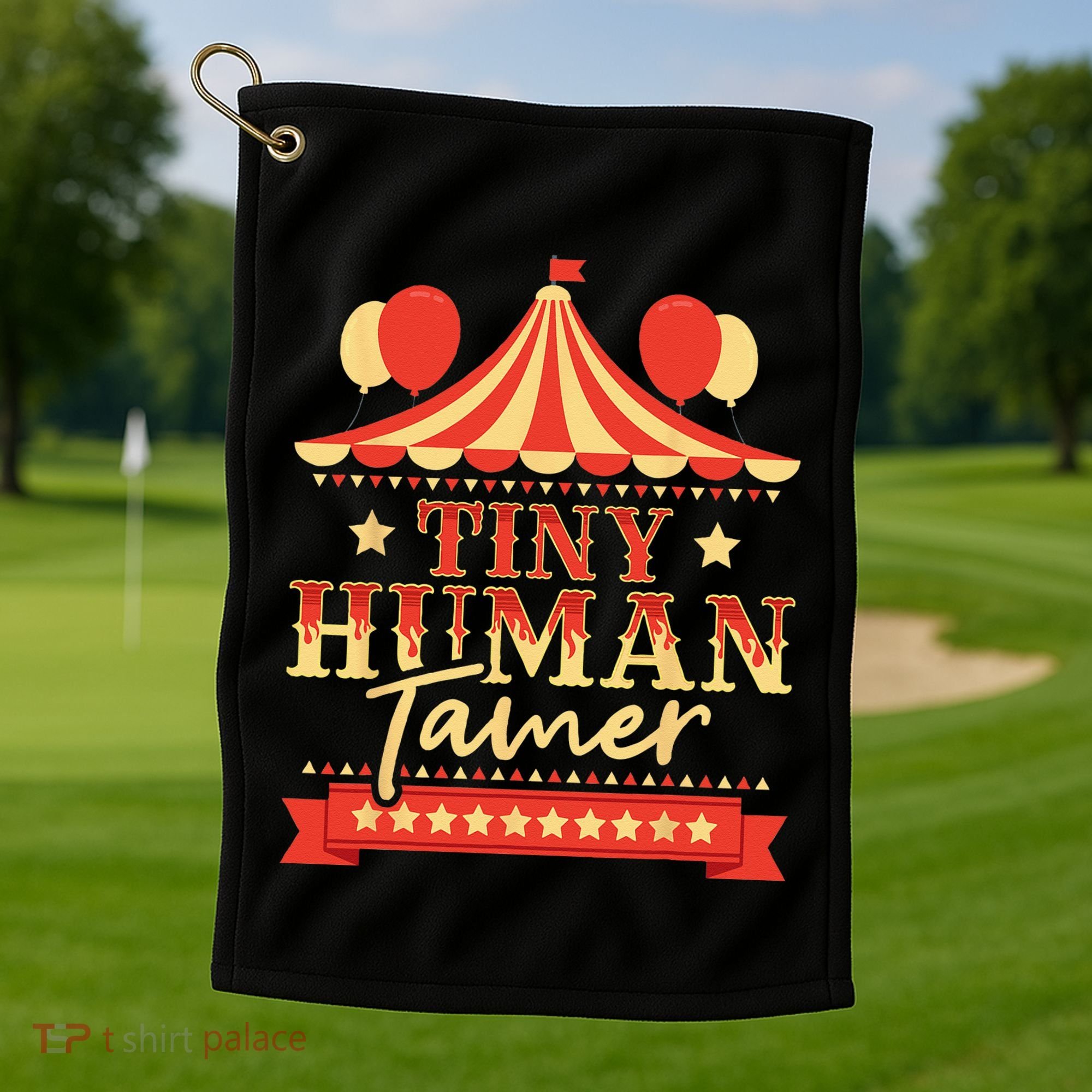 Tiny Human Tamer Circus Birthday Party Circus Costume Golf Towel