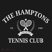 The Hamptons Tennis Club Vintage Style Aesthetic Crewneck T-Shirt thumb 7
