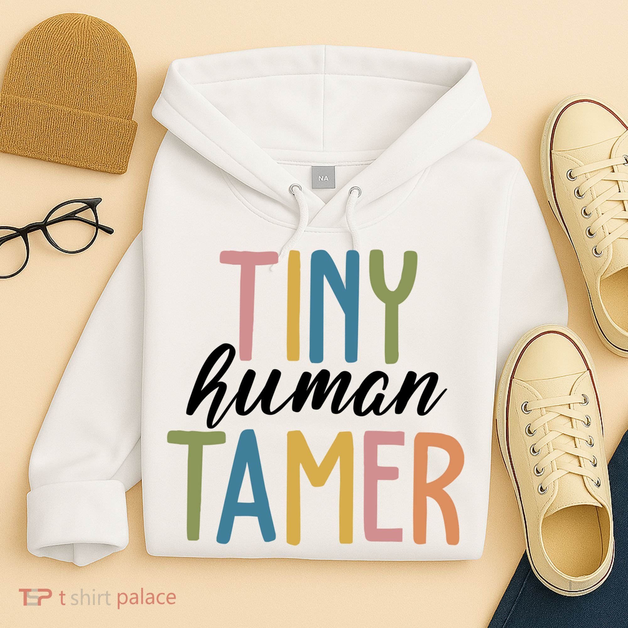 Tiny Human Tamer Kindergarten Teacher Hoodie