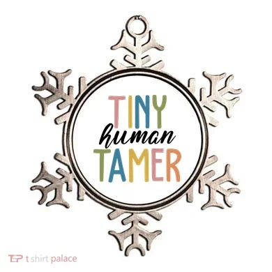 Tiny Human Tamer Kindergarten Teacher Ornament