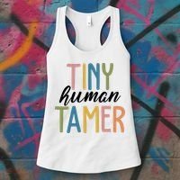 Tiny Human Tamer Kindergarten Teacher Women's Tank Top thumb 3