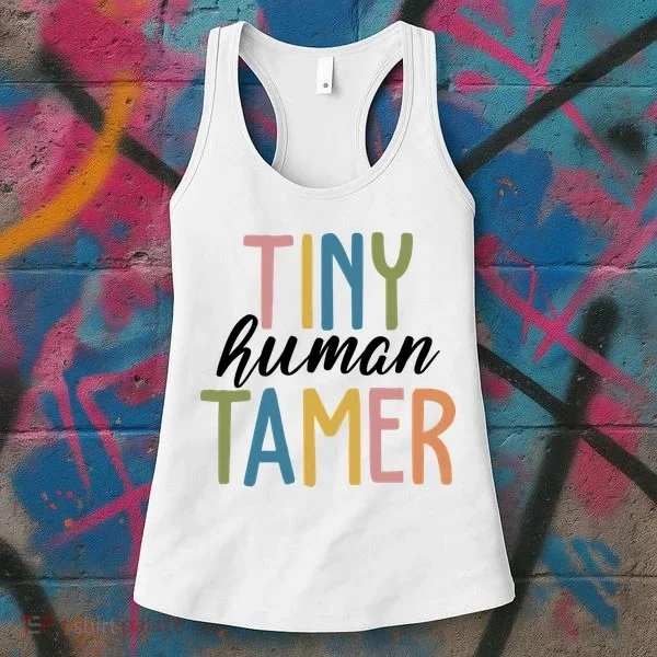 Tiny Human Tamer Kindergarten Teacher Women's Tank Top