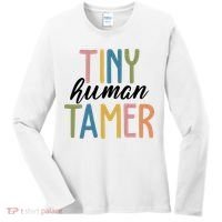 Tiny Human Tamer Kindergarten Teacher Women's Long Sleeve Shirt thumb 0