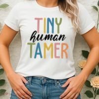 Tiny Human Tamer Kindergarten Teacher Women's T-Shirt thumb 2