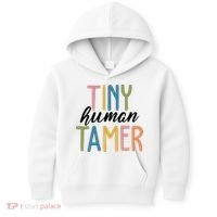 Tiny Human Tamer Kindergarten Teacher Kids Hoodie thumb 0