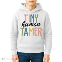 Tiny Human Tamer Kindergarten Teacher Kids Hoodie thumb 4