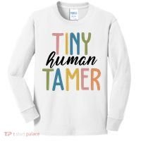 Tiny Human Tamer Kindergarten Teacher Kids Long Sleeve Shirt thumb 0