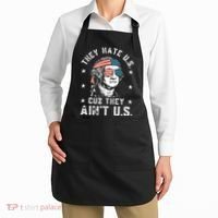 They Hate Us Cuz They Ain't Us Funny 4th of July Apron thumb 2