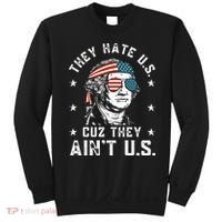 They Hate Us Cuz They Ain't Us Funny 4th of July Sweatshirt thumb 0