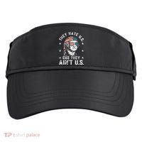 They Hate Us Cuz They Ain't Us Funny 4th of July Adult Drive Performance Visor thumb 0