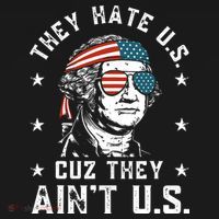 They Hate Us Cuz They Ain't Us Funny 4th of July Women's Hoodie thumb 2