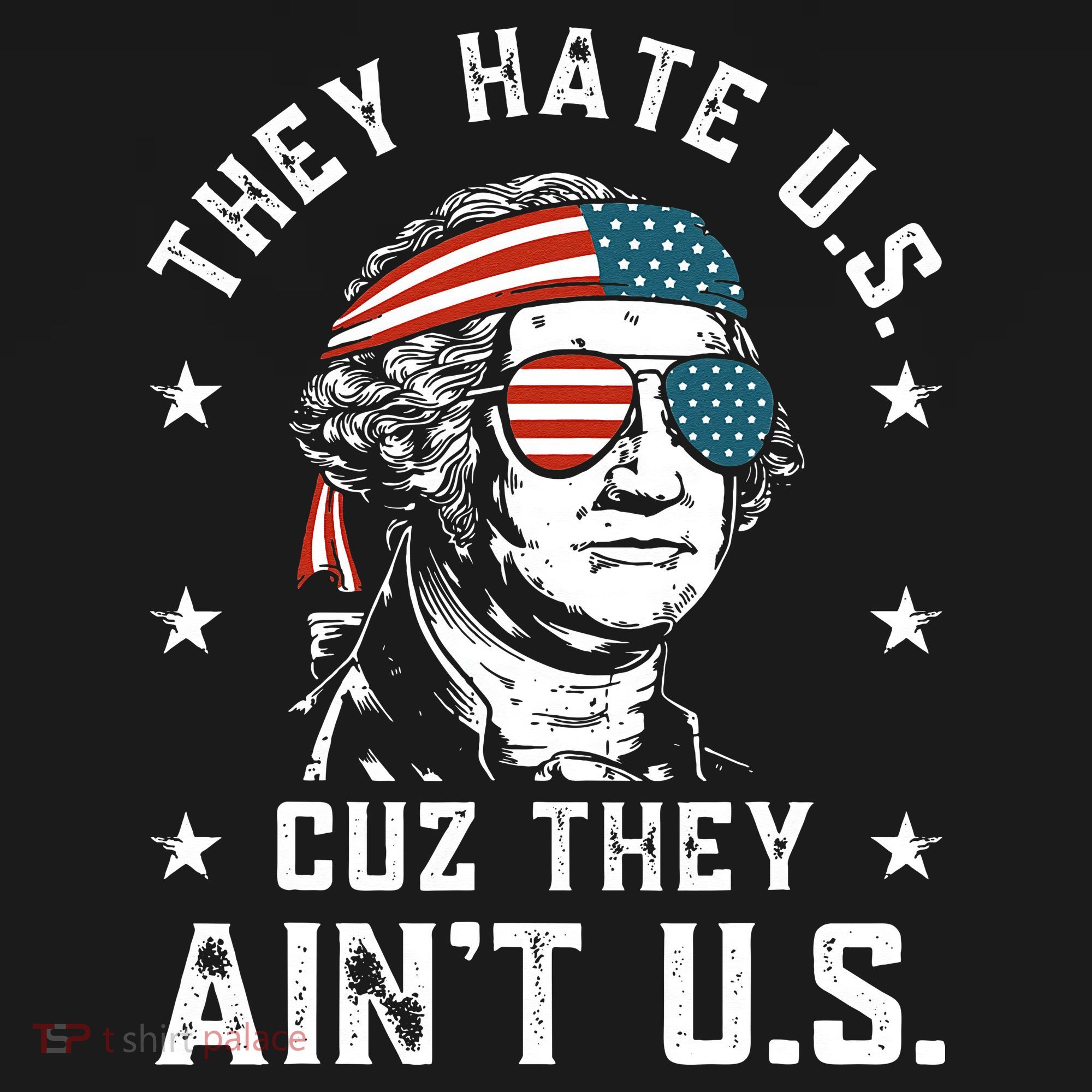 They Hate Us Cuz They Ain't Us Funny 4th of July Women's Hoodie