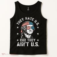 They Hate Us Cuz They Ain't Us Funny 4th of July Tank Top thumb 2