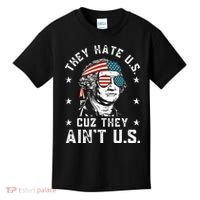 They Hate Us Cuz They Ain't Us Funny 4th of July Kids T-Shirt thumb 0